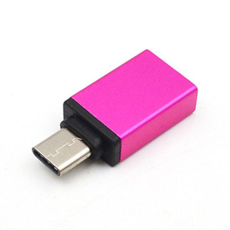 Αντάπτορας SmartPhone Micro USB Male σε USB-A OTG Female - Χρώμα: Φούξια