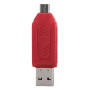 Memory Card Reader USB 2.0 / Micro USB για SD / Micro SD - Χρώμα: Κόκκινο