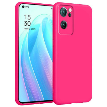 Θήκη Πλάτης Σιλικόνης Soft για Oppo Reno7 5G - Χρώμα: Φούξια