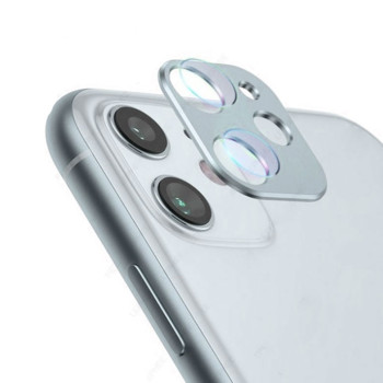 Wsfive Full Cover Full Glue Tζαμάκι Προστασίας Πίσω Κάμερας για για Apple iPhone 11/12/12 Mini - Χρώμα: Ασημί