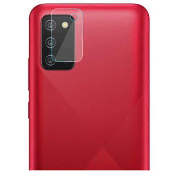 Full Glue Full Cover Full Glue Tζαμάκι Προστασίας Πίσω Κάμερας για Samsung Galaxy A02S - Χρώμα: Διάφανο