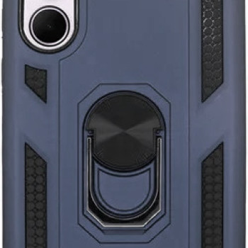 Σκληρή Θήκη Πλάτης Armor με Βάση Στήριξης για Samsung Galaxy A35 - Χρώμα: Σκούρο Μπλε