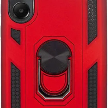 Σκληρή Θήκη Πλάτης Armor με Βάση Στήριξης για Samsung Galaxy A05S - Χρώμα: Κόκκινο