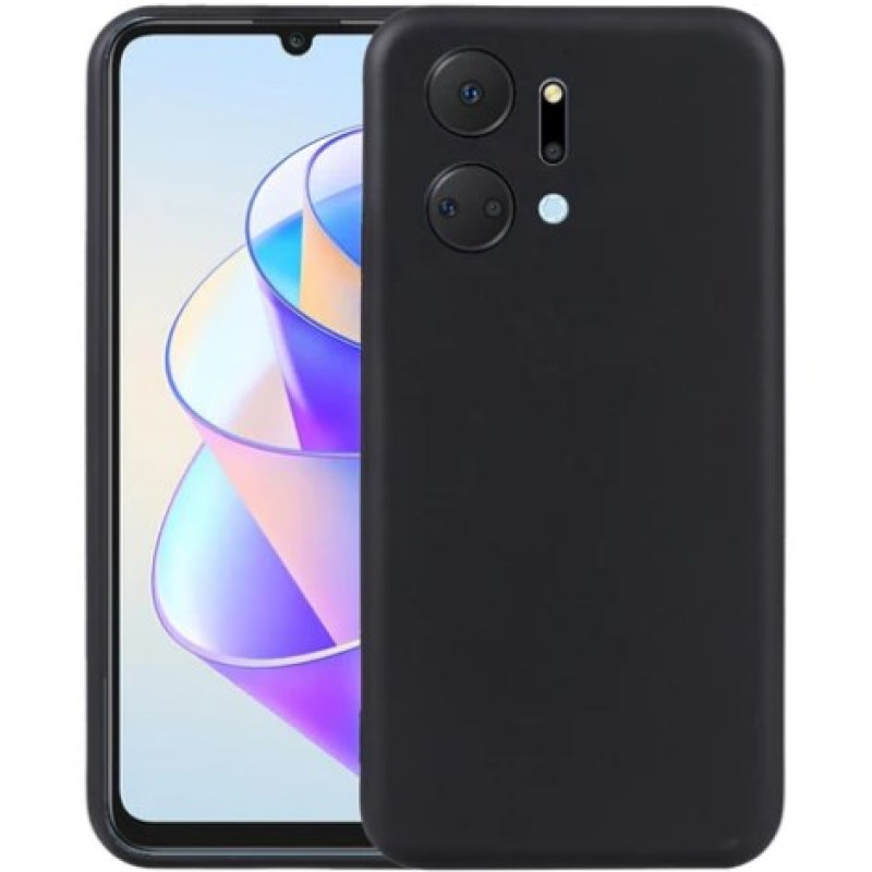 Θήκη Πλάτης Σιλικόνης Soft για Honor X7A - Χρώμα: Μαύρο