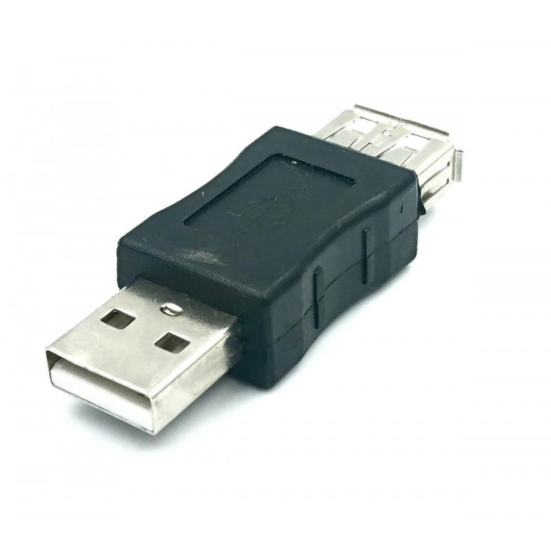 Μετατροπέας USB-A Female σε USB-A Male - Χρώμα: Μαύρο