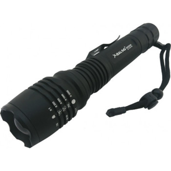 Επαναφορτιζόμενος Φακός BAILONG BL-P08-P50 21CM - Χρώμα: Μαύρο