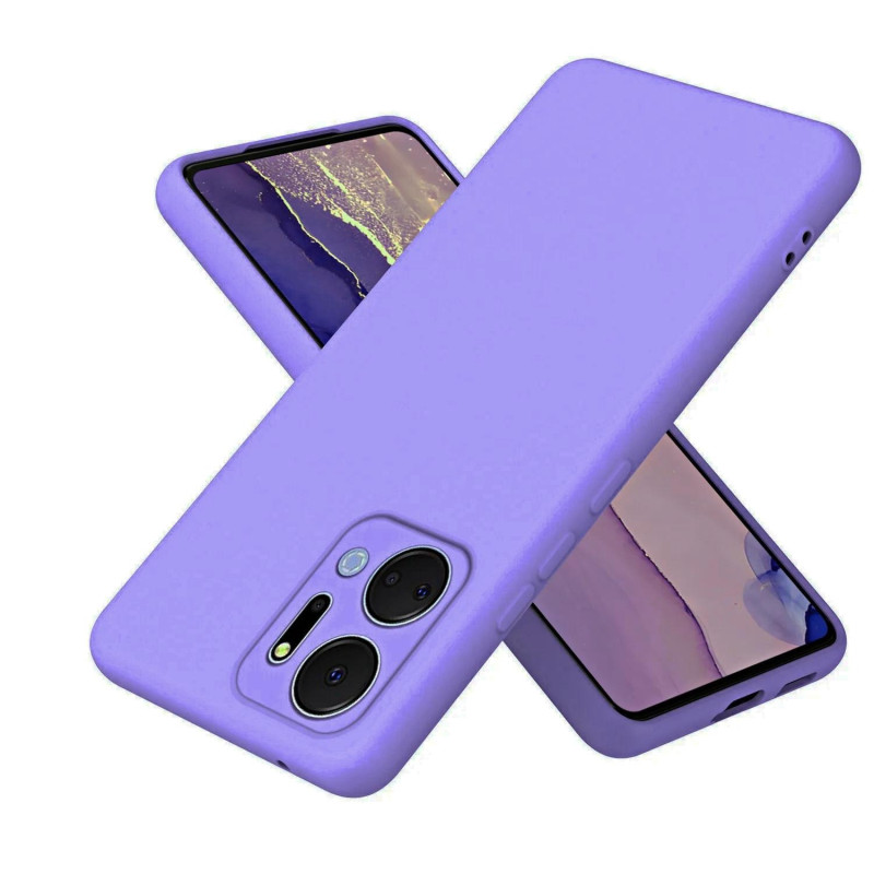 Θήκη Πλάτης Σιλικόνης Soft για Honor X7A - Χρώμα: Λιλά