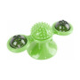 Παιχνίδι Γάτας Περιστρεφόμενο με Βεντούζα & 2 LED Φωτάκια - Χρώμα: Πράσινο