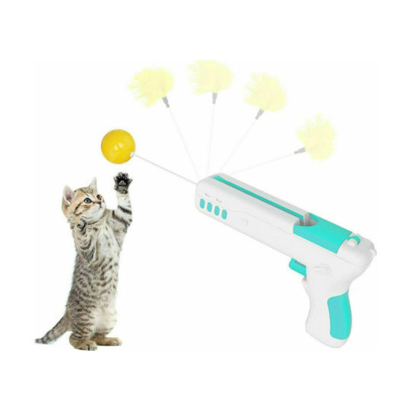 Andowl Q-T194 Παιχνίδι Γάτας Rebound Cat Gun - Χρώμα: Γαλάζιο