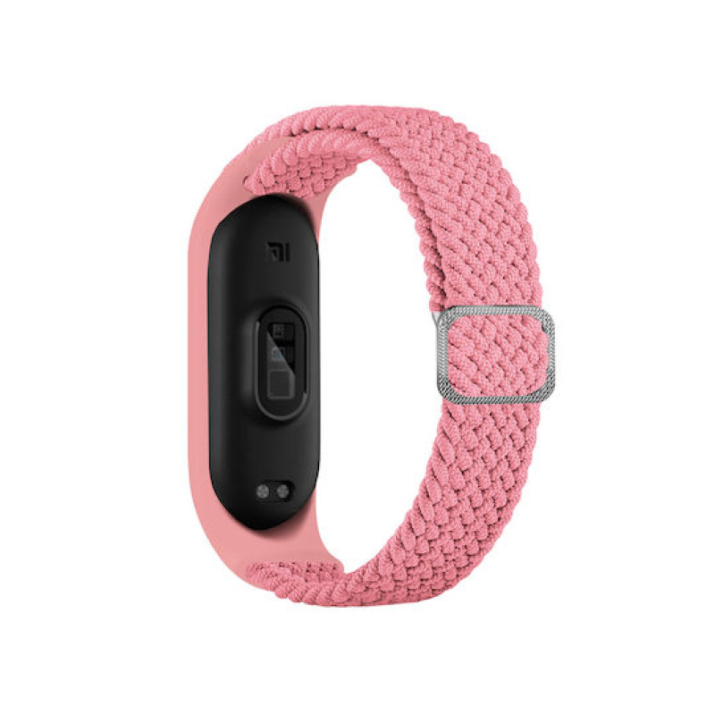 Υφασμάτινο Λουράκι για Xiaomi Mi Band 5/Mi Smart Band 6 - Χρώμα: Ρόζ