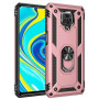 Σκληρή Θήκη Πλάτης Armor με Βάση Στήριξης για Xiaomi Redmi Note 9S/Redmi Note 9 Pro - Χρώμα: Ρόζ Χρυσό
