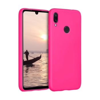 Θήκη Πλάτης Σιλικόνης Soft για Xiaomi Redmi Note 7 - Χρώμα: Φούξια