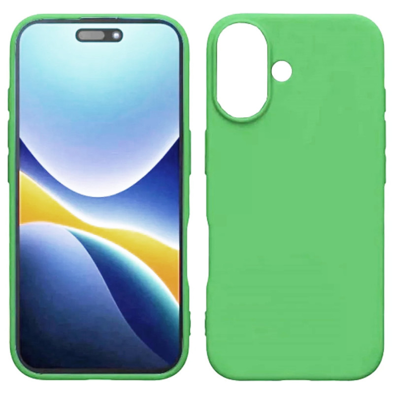 Θήκη Πλάτης Σιλικόνης Soft για Apple iPhone 16 Plus - Χρώμα: Απαλό Πράσινο
