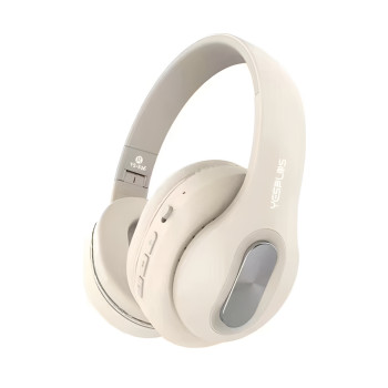 YESPLUS YS-516 Ασύρματα Bluetooth Ακουστικά με Μικρόφωνο HD Hi-Fi Stereo Sound - Χρώμα: Μπεζ