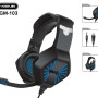 YESPLUS GM-103 Ασύρματα Bluetooth LED Gaming Ακουστικά - Χρώμα: Μαύρο