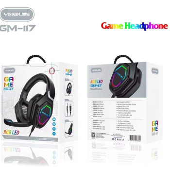 YESPLUS GM-117 Ασύρματα Bluetooth LED Gaming Ακουστικά - Χρώμα: Μαύρο YESPLUS GM-117 Ασύρματα Bluetooth LED Gaming Ακουστικά - Χρώμα: Μαύρο