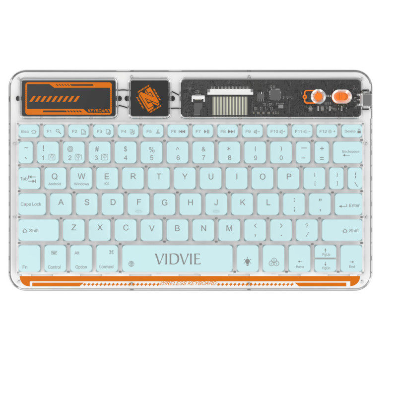 VIDIVE KB05 Έξυπνο Ασύρματο Πληκτρολόγιο / Smart Wireless Keyboard - Χρώμα: Μπλε