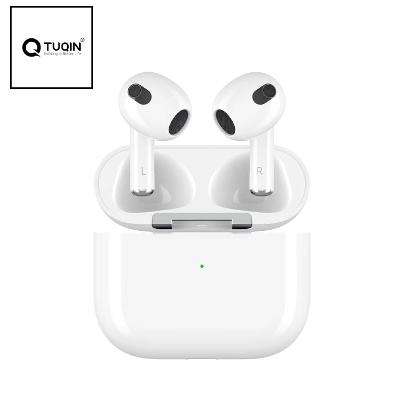 TUQIN QW26 Airpods Ασύρματα Bluetooth Ακουστικά με Αντοχή στον Ιδρώτα & Θήκη Φόρτισης - Χρώμα: Λευκό