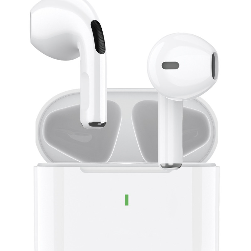 TUQIN QW22 Ασύρματα Bluetooth Ακουστικά TWS V5.4 με Θήκη Φόρτισης - Χρώμα: Λευκό