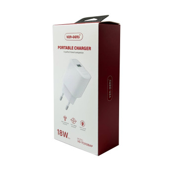 VEN-DENS VD-TC012BAP Φορτιστής Κινητού με Θύρα USB-A 18W - Χρώμα: Λευκό VEN-DENS VD-TC012BAP Φορτιστής Κινητού με Θύρα USB-A 18W - Χρώμα: Λευκό