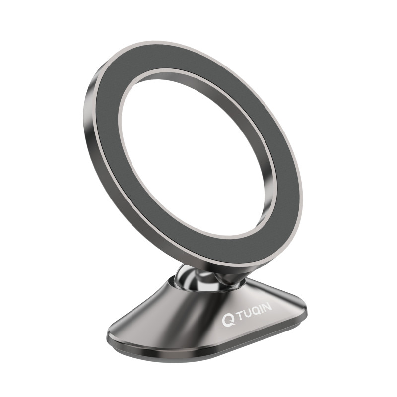 TUQIN QH14 Μίνι Μαγνητική Βάση Αυτοκινήτου με Περιστροφή 360 Μοιρών - Χρώμα: Γκρι