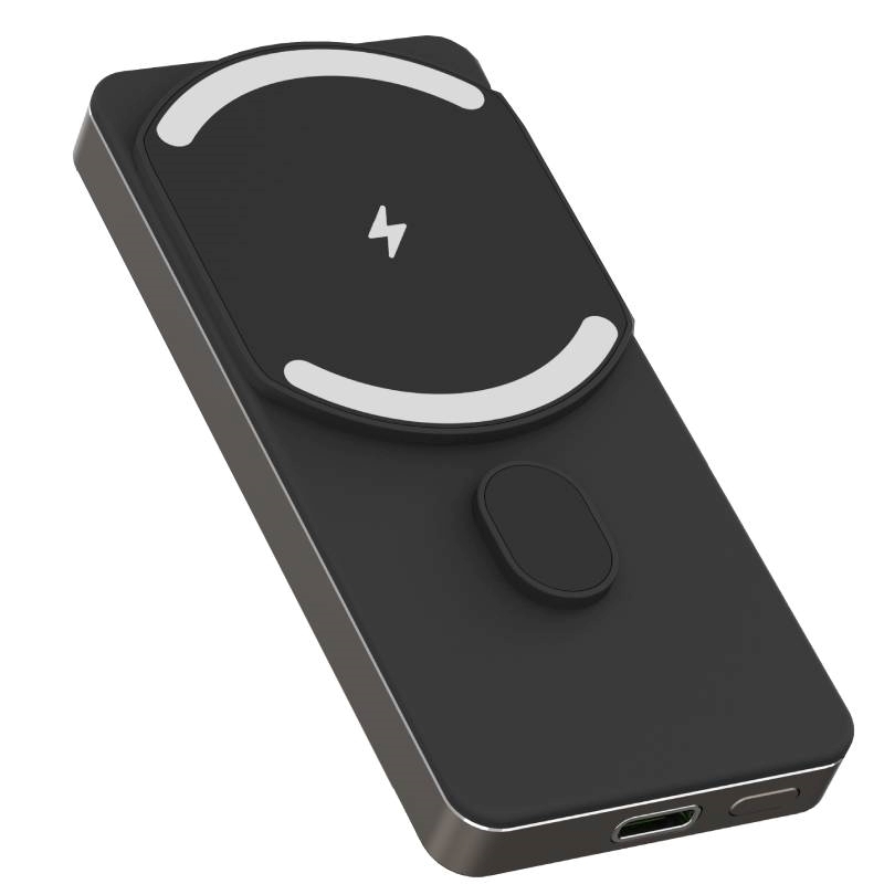 NINE L3A 15W Wireless Magsafe Power Bank  Γρήγορης Φόρτισης & Θύρα Type-C Έξοδος 5000mAh - Χρώμα: Μαύρο