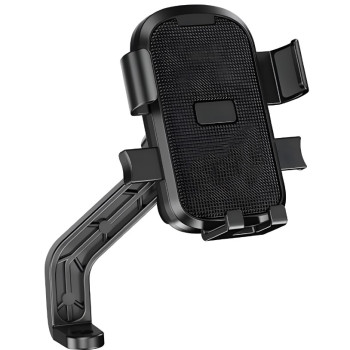 NINE YC-M2 Βάση Κινητού Μοτοσυκλέτας για τον Καθρέπτη - Χρώμα: Μαύρο