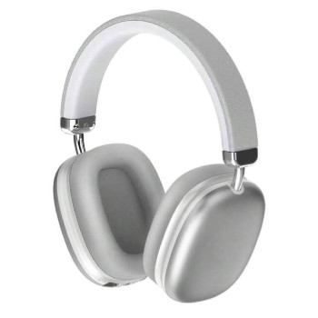 BYZ BL-B51 Ασύρματα Bluetooth Ακουστικά On Ear με 40 ώρες Λειτουργίας & Quick Charge - Χρώμα: Ασημί