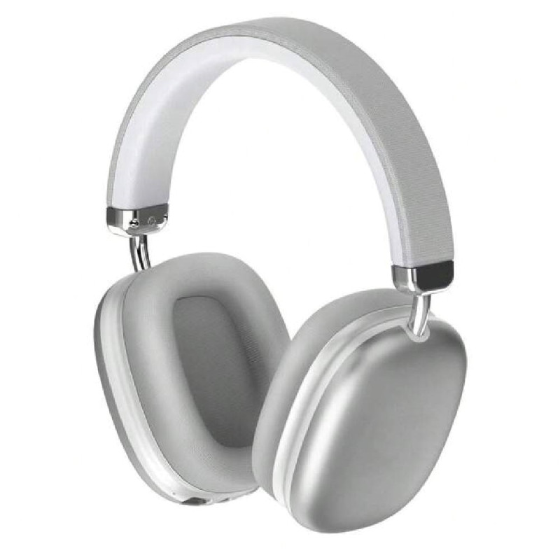 BYZ BL-B51 Ασύρματα Bluetooth Ακουστικά On Ear με 40 ώρες Λειτουργίας & Quick Charge - Χρώμα: Ασημί