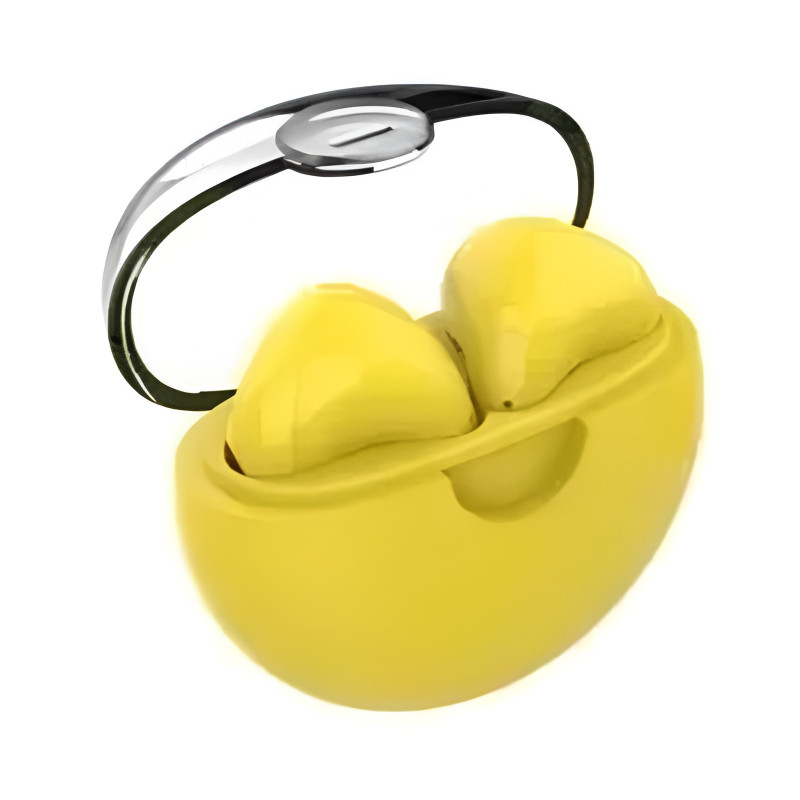 LOL AP03 Ασύρματα Bluetooth Ακουστικά Με Θήκη Φόρτισης True Wireless Stereo Earbuds - Χρώμα: Κίτρινο