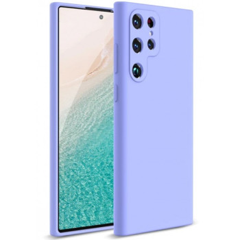 Θήκη Πλάτης Σιλικόνης Soft για Samsung Galaxy S23 Ultra - Χρώμα: Λιλά