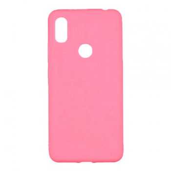 Θήκη Πλάτης Σιλικόνης Απλή για Huawei Y6 2019 - Χρώμα: Φούξια