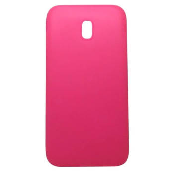 Θήκη Πλάτης Σιλικόνης Απλή για Samsung Galaxy J7 2017 - Χρώμα: Φούξια