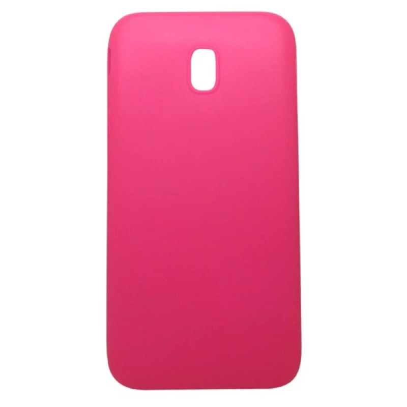 Θήκη Πλάτης Σιλικόνης Απλή για Samsung Galaxy J7 2017 - Χρώμα: Φούξια