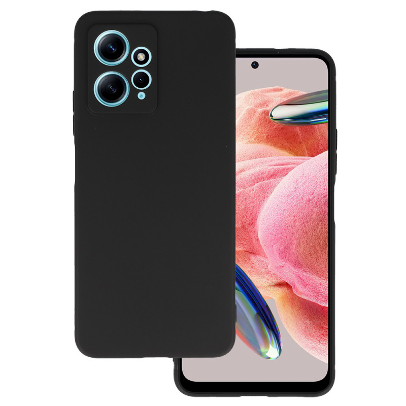 Θήκη Πλάτης Σιλικόνης Soft για Xiaomi Redmi Note 12 4G -Χρώμα: Μαύρο