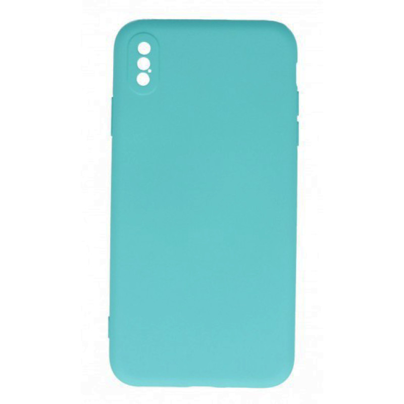 Θήκη Πλάτης Σιλικόνης Απλή για Apple iPhone X/XS - Χρώμα: Γαλάζιο
