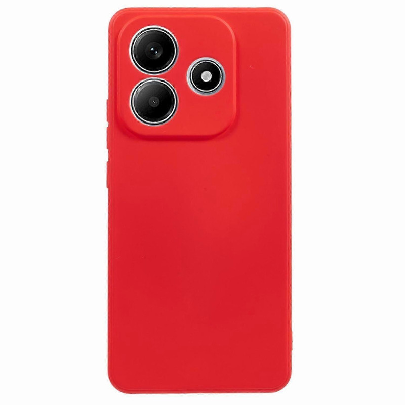 Θήκη Πλάτης Σιλικόνης Soft για Xiaomi Redmi Note 14 5G - Χρώμα: Κόκκινο