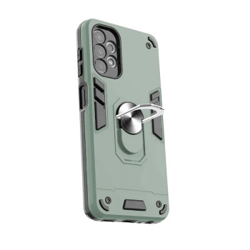 Σκληρή Θήκη Πλάτης Armor με Βάση Στήριξης για Samsung Galaxy A13 4G - Χρώμα: Πράσινο