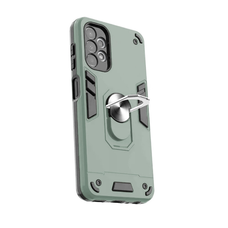 Σκληρή Θήκη Πλάτης Armor με Βάση Στήριξης για Samsung Galaxy A13 4G - Χρώμα: Πράσινο
