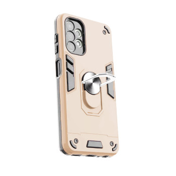 Σκληρή Θήκη Πλάτης Armor με Βάση Στήριξης για Samsung Galaxy A13 4G - Χρώμα: Χρυσό