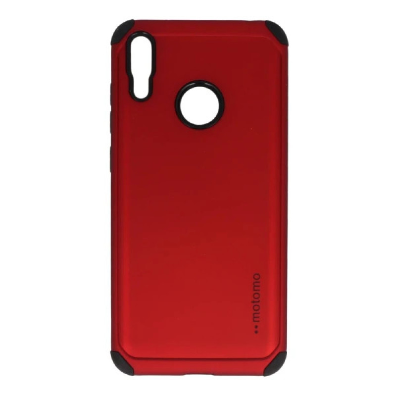 Σκληρή Θήκη Πλάτης Motomo για Huawei Y7 2019 - Χρώμα: Κόκκινο