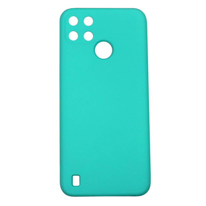 Θήκη Πλάτης Σιλικόνης Απλή για Realme C21Y/C25Y - Χρώμα: Τιρκουάζ