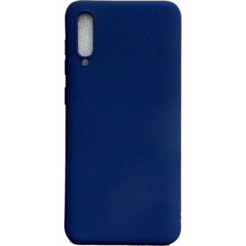 Θήκη Πλάτης Σιλικόνης Soft για Samsung Galaxy A50 - Χρώμα: Σκούρο Μπλέ