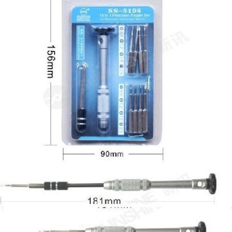 Sunshine SS-5108 Κατσαβίδι με 9 Εναλλασσόμενες Μύτες