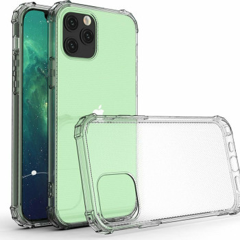 Θήκη Πλάτης Σιλικόνης Anti Shock για Apple iPhone 12 Pro Max - Χρώμα: Διάφανο