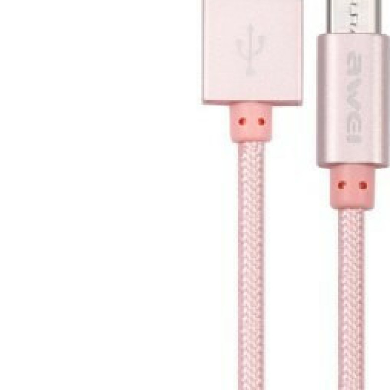 Awei CL-10 Καλώδιο Usb-A to Micro Usb Χρώμα: Χρυσό Ρόζ