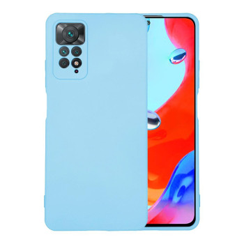 Θήκη Πλάτης Σιλικόνης Soft για Xiaomi Redmi Note 11 Pro - Χρώμα: Γαλάζιο