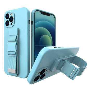 Θήκη Hurtel Rope Back Cover Σιλικόνης για iPhone 11 - Χρώμα: Γαλάζιο