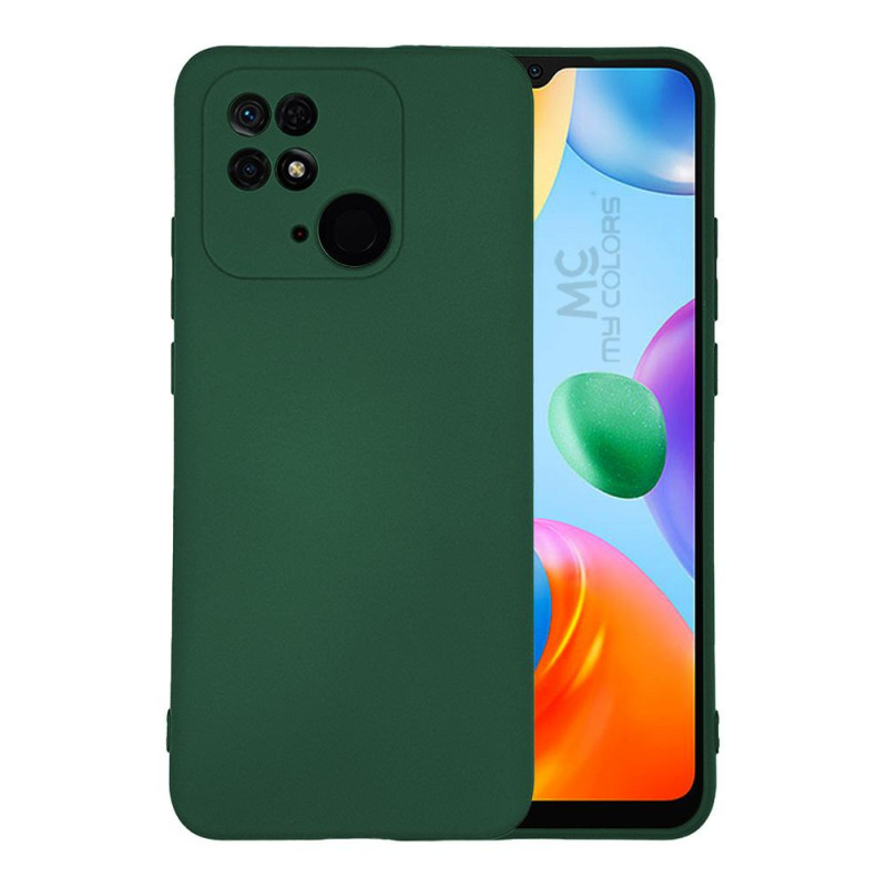 Θήκη Πλάτης Σιλικόνης Soft για Xiaomi Redmi 10C - Χρώμα: Σκούρο Πράσινο