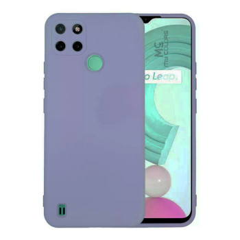 Θήκη Πλάτης Σιλικόνης Απλή για Realme C21Y/C25Y - Χρώμα: Απαλό Μπλέ